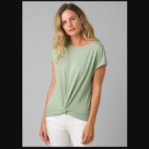 prAna Pacific Drift Short-Sleeve Hemp Blend Shirt Size S